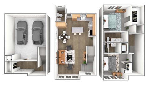 2 bedroom 2.5 bathroom townhome  at The Austin Townhomes, Draper, UT 84020